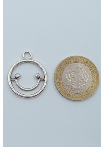 Minimal Gülen Yüz- Smile Gümüş Kaplama Örme Zincir Kolye fırsatları