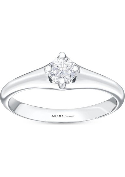 0.10 Karat Pırlanta Tektaş Yüzük