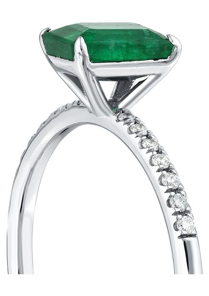 0.07 Karat Zümrüt Taşlı Pırlanta Yüzük fırsatları