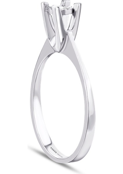 0.06 Karat Pırlanta Venüs Tektaş Yüzük