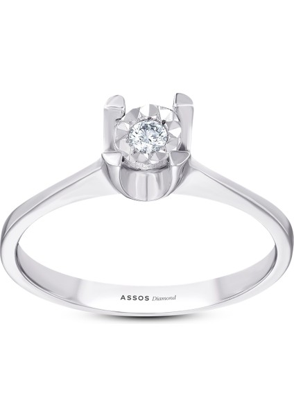 0.06 Karat Pırlanta Venüs Tektaş Yüzük fırsatları