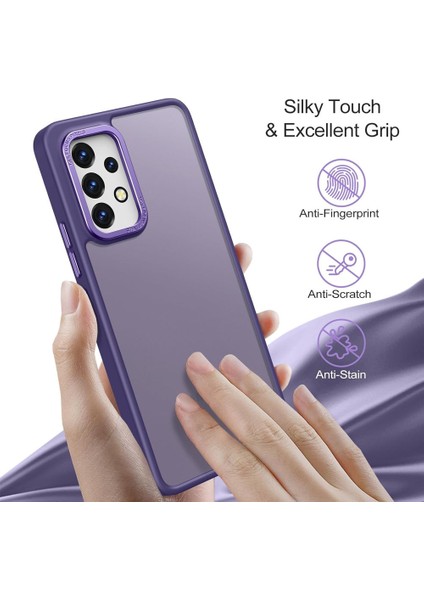 Galaxy A34 ile Uyumlu Köşe Korumalı Buzlu Saydam Metal Koruma Çerçeveli Kamera Korumalı Kılıf indirimleri