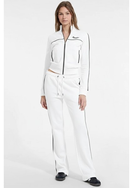 Jeans Kadın Beyaz Regular Fit Eşofman Altı W5YB32K68I4-G011