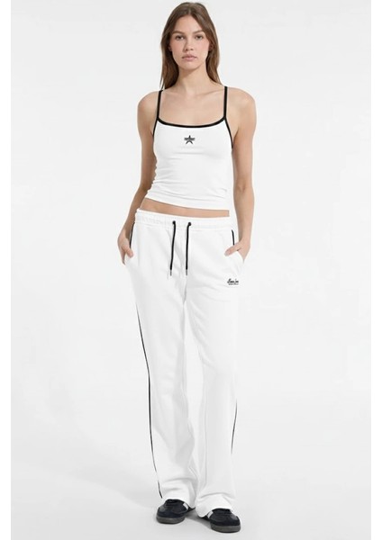 Jeans Kadın Beyaz Regular Fit Eşofman Altı W5YB32K68I4-G011 fırsatları