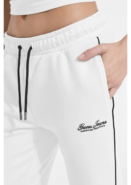 Jeans Kadın Beyaz Regular Fit Eşofman Altı W5YB32K68I4-G011 indirimleri