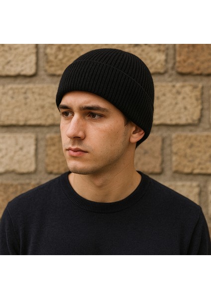 Elyy Unisex Siyah Kışlık Bere – Örgü Triko, Soğuk Geçirmez, Esnek Bere modelleri