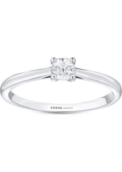 0.10 Karat Pırlanta Tektaş Yüzük