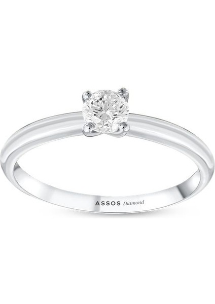 0.10 Karat Pırlanta Tektaş Yüzük