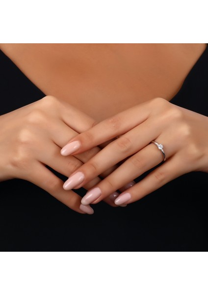 0.10 Karat Pırlanta Tektaş Yüzük modelleri