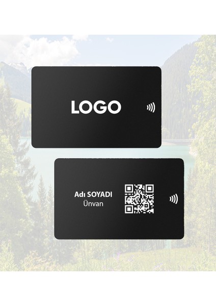 Nfc Black Dijital Kartvizit