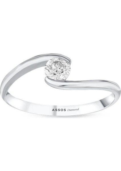 0.10 Karat Pırlanta Tektaş Yüzük