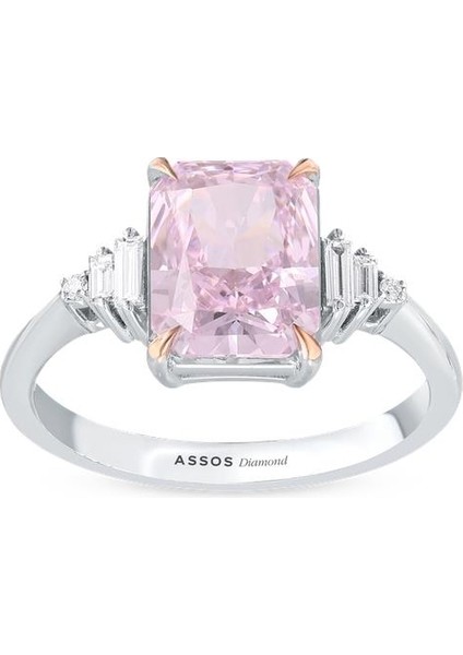 0.11 Karat Violet Taşlı Pırlanta Yüzük