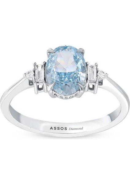 0.12 Karat Violet Taşlı Pırlanta Yüzük