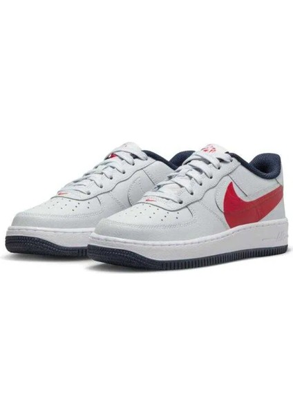 Air Force 1 Lv8 4 Af1 Unisex Leather Sneaker Hakiki Deri Günlük Spor Ayakkabı Gri modelleri