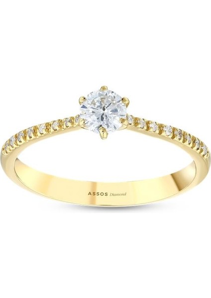 0.22 Karat Pırlanta Tektaş Yüzük