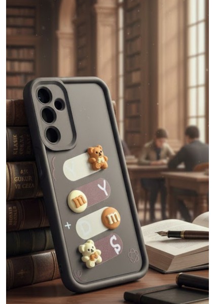 Samsung Galaxy A05S Uyumlu Kılıf Siyah Renk Ayıcık Figürlü 3D Kamera Korumalı Darbe Emici Yumuşak Silikon Kapak fiyatları