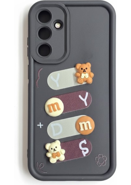 Samsung Galaxy A05S Uyumlu Kılıf Siyah Renk Ayıcık Figürlü 3D Kamera Korumalı Darbe Emici Yumuşak Silikon Kapak fırsatları