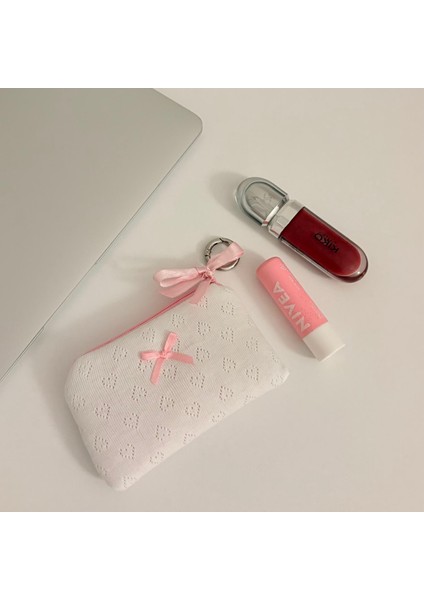 Mini Fiyonk Detaylı Cüzdan & Kartlık & Airpods Kılıfı & Anahtarlık