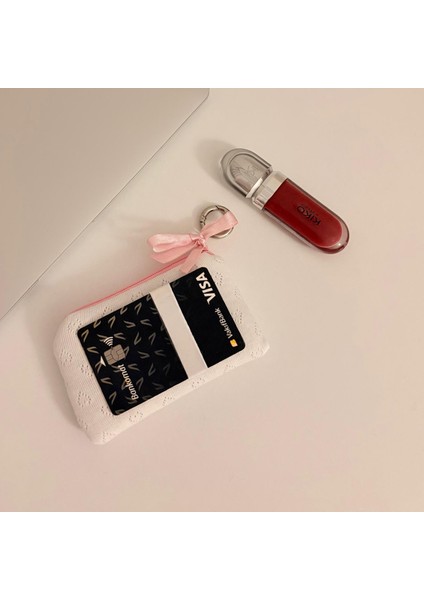 Mini Fiyonk Detaylı Cüzdan & Kartlık & Airpods Kılıfı & Anahtarlık modelleri