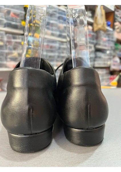 Siyah Gerçek Deri Yeni Kalıp Maskaratlı Çarıkmodel 1 cm Topuklu Erkek Tango Dans ve Salon Ayakkabısı fırsatları