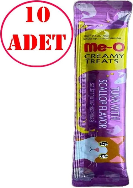 Meo Ton Balıklı ve Deniz Taraklı Kremalı Kedi Ödül Maması Tekli 15 gr 10 Ad fiyatları