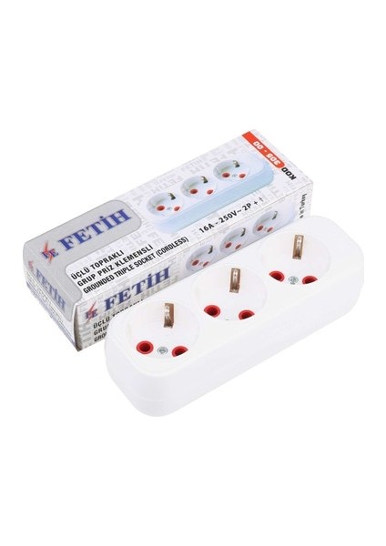 Üçlü Boş Kasa Priz