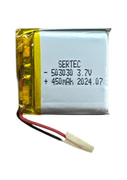 503030 3.7V 450MAH Li-Polymer DEVRELI/1.5A