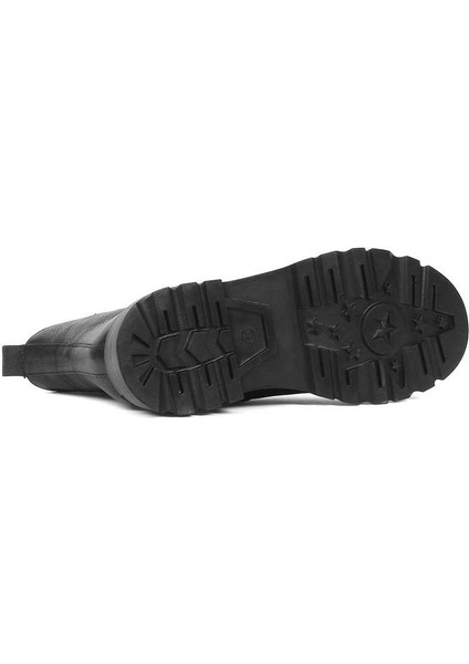 Kadın Siyah Fermuarlı Deri Bot indirimleri