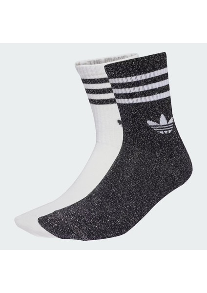 3 Stripes Glitter Crew 2p Çorap