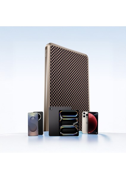 MP16 Armorgo M-Safe Özellikli Ultra Ince Armortint Aramid Fiber Powerbank 15W 10000MAH Gold indirimleri