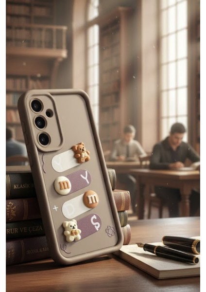 Samsung Galaxy A05S Uyumlu Kılıf Kahverengi Renk Ayıcık Figürlü 3D Kamera Korumalı Darbe Emici Yumuşak Silikon Kapak fiyatları