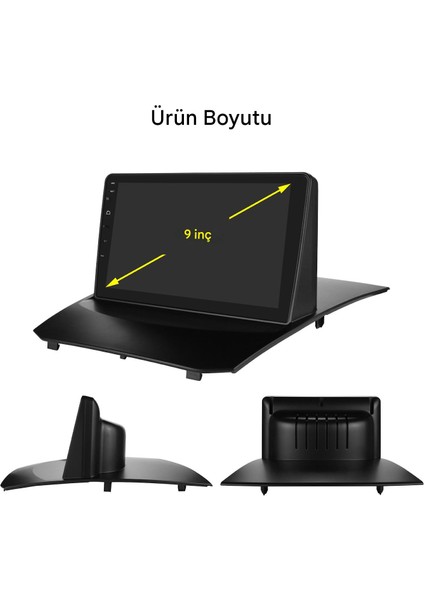Ford Fiesta 2009-2017 Yıl Uyumlu 9 Inç 6 GB Ram 128 GB Hafıza Multimedya Carplay Navigasyon Kamera fırsatları