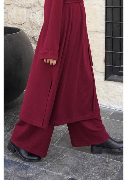 Triko Pantolon - Bordo