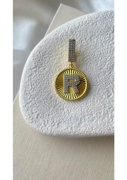 Altın Kaplama R Harf Kolye Ucu ve Ajda Charm fiyatları