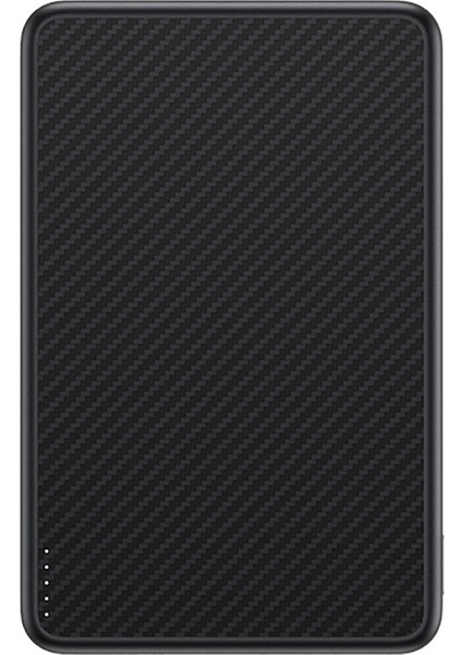 MP17 Armorgo M-Safe Özellikli 600D Aramid Fiber Qi2 Teknolojili Powerbank 15W 10000MAH Siyah