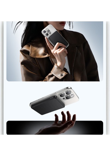 MP17 Armorgo M-Safe Özellikli 600D Aramid Fiber Qi2 Teknolojili Powerbank 15W 10000MAH Siyah indirimleri