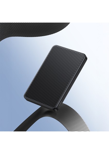 MP17 Armorgo M-Safe Özellikli 600D Aramid Fiber Qi2 Teknolojili Powerbank 15W 10000MAH Siyah