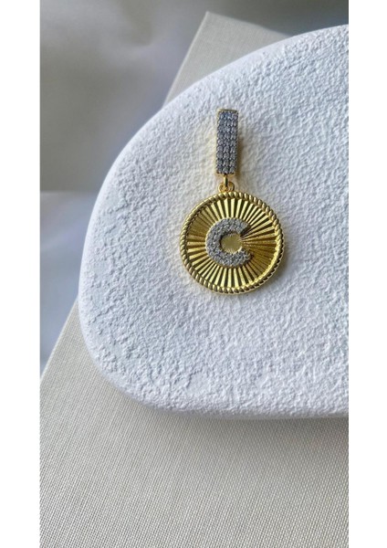 Altın Kaplama C Harf Kolye Ucu ve Ajda Charm fiyatları