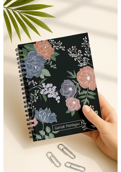 Günlük Planlayıcı A5 Defter, Notlar, Yapılacaklar, Esnek Karton Kapaklı, 100 Günlük, Beyaz Çizgili indirimleri