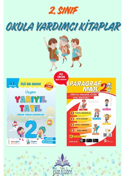 Üçgen 2.sınıf Yarıyıl Tatil Kitabı (1.dönem Konularını Kapsar)- Paragraf Max Hediyeli