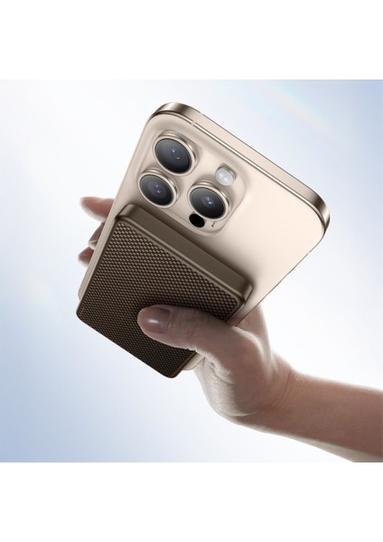 MP17 Armorgo M-Safe Özellik Armortint Aramid Fiber Qi2 Teknolojili Powerbank 15W 10000MAH Gold