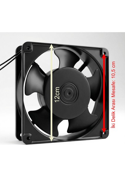 Metal Siyah 220V Endüstriyel Soğutma Fanı 12X12 cm Kaynak Makinesi Endüstriyel Ekipmanlar Için Fan fırsatları