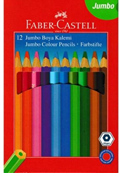 Jumbo Boya Kalemi 12'li Renkli Kalemler 0 - 12 Yaş Erkek Çocuklar İçin Eğlenceli modelleri