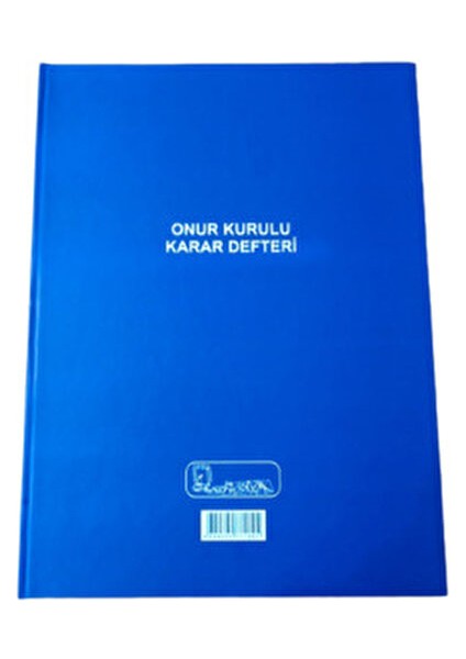 Onur Kurulu Karar Defteri 1 Adet Mavi Renkli Ciltli Sert Kapak modelleri