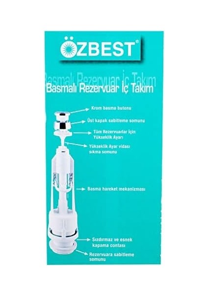 Öz Rezervuar Basmalı Iç Takım Klozet Sifon Iç Takımı