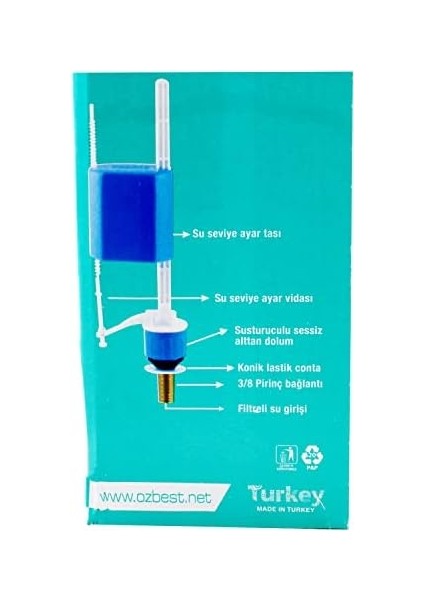 Öz Rezervuar Basmalı Iç Takım Klozet Sifon Iç Takımı fiyatları