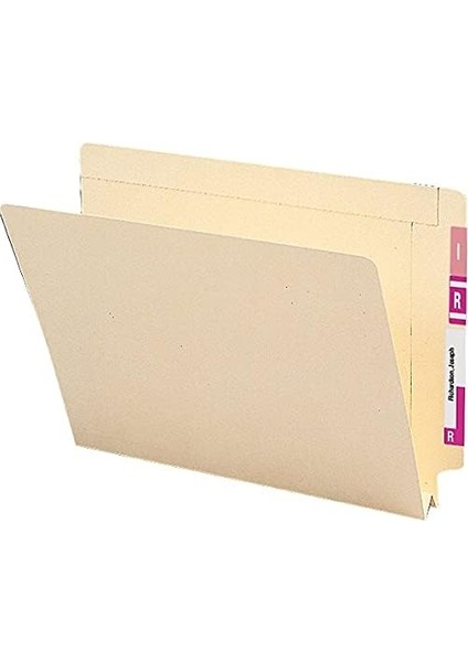 End Tab Dosya Klasörü, Güçlendirilmiş Düz Kesim Tab, 1-1/2 "genişletme, Yasal Boyut, Manila, Kutu Başına 50 (27275) fiyatları