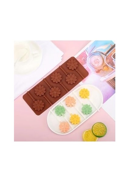 Siliko World Silikon Lolipop Kalıbı Çikolata Kalıbı Silikon Kalıp, Kahverengi modelleri