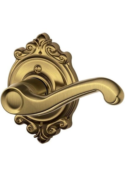 Sağ El Kolu Dönmez Kilit, Antik Pirinç (F170 Fla 609 Brk Rh)