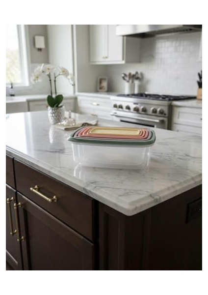 6’lı Hava Geçirmez Saklama Kabı Seti – Sızdırmaz Kapaklı Şeffaf Plastik Kaplar – Meyve Sebze Gıda Saklama Kutuları – Buzdolabı ve Mutfak Düzenleyici fiyatları